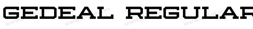 GedeaL Regular字体转换